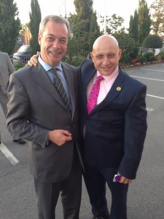 with Nigel Farage